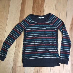 Roxy GIRL boyfriend long-sleeve tees x2